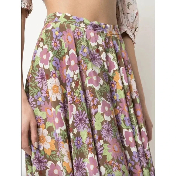 LHD French Riviera Floral Print Skirt Size 4 NWT - Picture 5 of 9